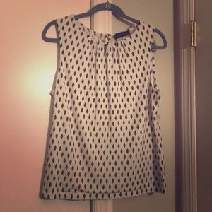 Black and white Ivanka Trump blouse